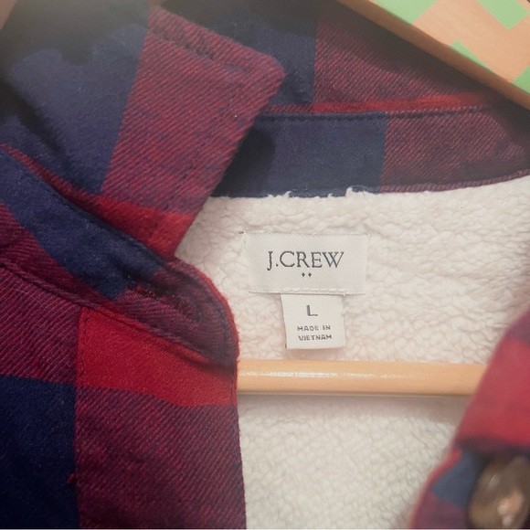 J. Crew Sherpa-Lined Flannel - Picture 2 of 2